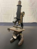 Vintage/ Antique Bausch & Lomb Brass and Iron Microscope
