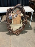 Unique driftwood framed mirror. See pics.