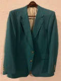 Hart Schaffner & Marx Gold Trumpeter Tailored for Nordstrom Teal Jacket