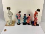 Collection of different vintage porcelain/plastic dolls