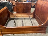 2 PIECE CHESIRE BEDROOM SET WITH QUEEN SIZE SLEIGH BED AND DRESSER.