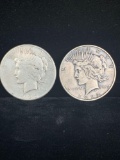 1923-S & 1922-S Silver peace dollars