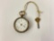 Brass Cased Doctors Sweep Seconds pocket Watch with small crack in crystal.
