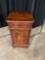ANTIQUE NIGHTSTAND FROM LOCAL OLYMPIA BISTRO.
