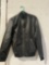 DSTLD 100% Black Leather Jacket Size S Made in India