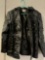 Sputer Synthetic Black Leather Jacket Full Zip Women's Size XS with Laced accents