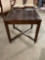 Square side table by WOODBRIDGE FURNITURE. Matches previous lot (#336).