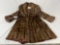 Vintage ARCTIC FUR CO. Pacific Coast genuine fur coat, approx 19 x 40 in. Approx size Small.