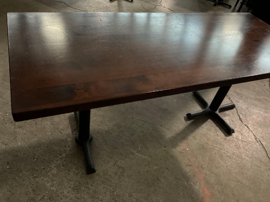 TABLE FROM LOCAL OLYMPIA BISTRO. 30" tall 72" long 30" wide.