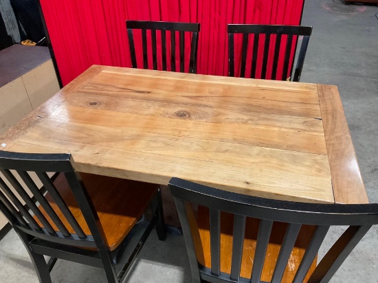 CAFE TABLE AND CHAIRS FROM local downtown BISTRO.