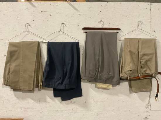 Lot of 4 Slacks by Various Makers (Dockers + Gilbert & Lodge + Nordstrom)