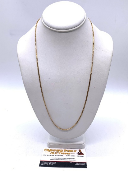 22" 14k gold necklace 6.3 grams