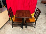CAFE TABLE AND CHAIRS FROM OLYMPIA BISTRO. 30
