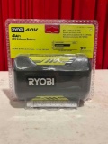 New in Box RYOBI 40V 4ah Lithium-Ion Battery. Model OP4040A1. (2 of 2)