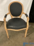 VINTAGE PARLOR CHAIR FROM LOCAL OLYMPIA BISTRO.