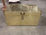 Beautiful Brass and Cedar Chest by DRESHER BRASS. Serial No. D09074