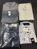 4x Brand New Dress Shirts by Neiman Marcus, Levi's, and Alfani Size L