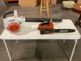 Lot of 2 Gas-Powered Yard Tools - STIHL blower and ECHO chainsaw.