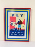 Beautiful advertisement poster for Rammstein Aero club