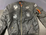 Victorious Jacket Size XL 100% Polyester Black/Orange