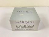 Like new, set of four Waterford Marquis glasses. in original box.