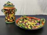 Gorgeous Housewares International Cookie Jar and Serving Tray