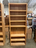 Large Solid wood shelving unit / Bookcase with adjustable shelves. (1 of 3)