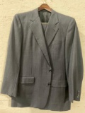 Hickey Freeman Customized Clothing Navy Jacket 100% Wool