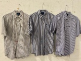 3x XL Faconnable Striped Dress Shirts