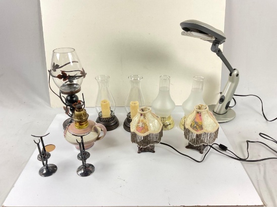 lot of various different lamps and lights.