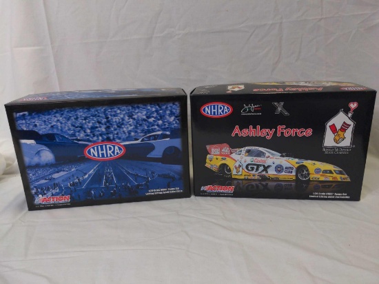 Pair of 1/24 Scale Ashley Force NHRA Racing Cars