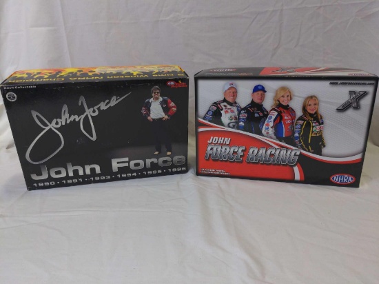 Pair of 1/24 Scale John Force NHRA Racing Cars