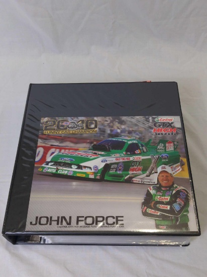 Large Binder Full of Funny Car Driver Posters