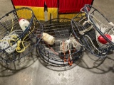 Lot of 3 Commercial crab traps.