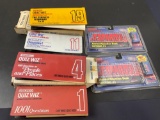 Coleco Quiz Wiz Cartridges 1, 4, 11, and 19 and Jeopardy Answer/Question Books and cartidges #2 + #3