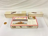 Collection of build able model ships, Bluejacket and Model Shipways.