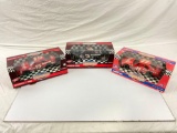 collection of 3x American Muscle boxed 1/18 scale die cast metal stock cars.