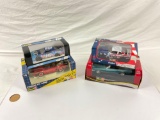 4x Revell 1:24 and 1:18 scale die cast cars in box.