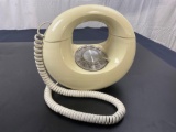 Vintage Western Electric White Rotary Dial Donut Phone