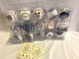 12 MBL photo balls and a 2001 all star safeco field ball