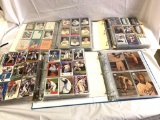 4 Binders full of baseball cards W/some print block stamps Ted Williams, Mickey Mantle see pics