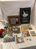 Nice collection of Marilyn Monroe, Elvis Presley stamps, cards etc.