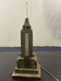 Stunning Brass Empire State Building Lamp