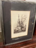 Signed & Numbered 33/50 Drawing of the Temple of the All-Merciful Savior in Nizhny Novgorod