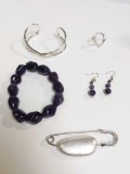 Lot of Jewelry, some with Amethyst