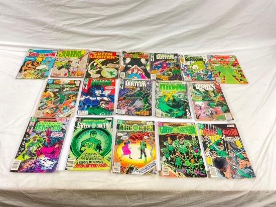 large lot of vintage GREEN LANTERN, DC COMICS, 17ct