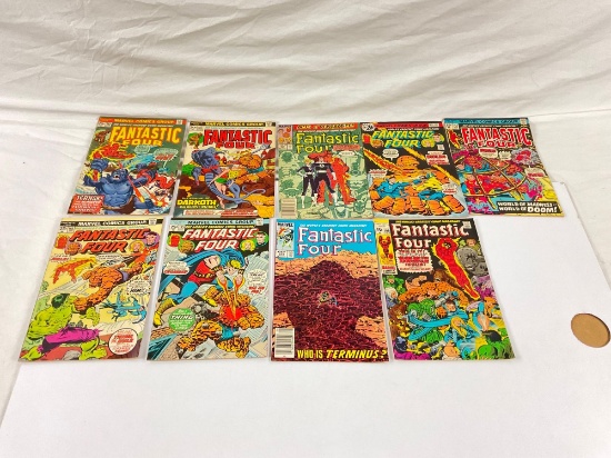 Small lot of vintage FANTASTIC FOUR comics,9ct, MARVEL