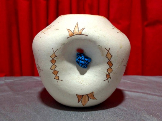 Southwest Pottery Vase Signed Isleta