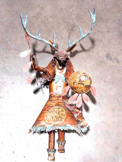 Copper Sculpture Kachina by Dale Anderson Signed and Numbered