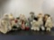 15 Smaller Assorted Santa Claus Figures of various styles